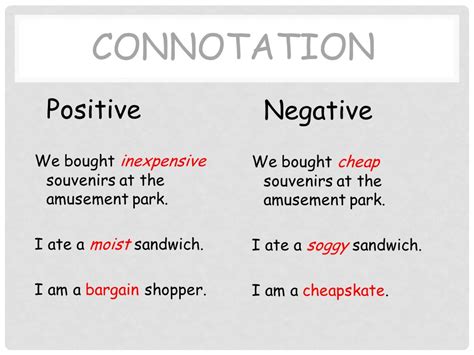 connotative in a sentence|Connotation .